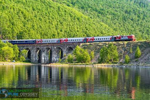 traing near lake baikal russia along the trans-siberian route