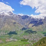 Caucasus mountain in georgia