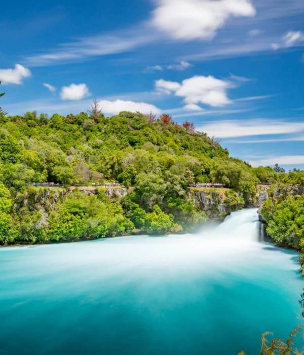 Mighty water falls in taupo