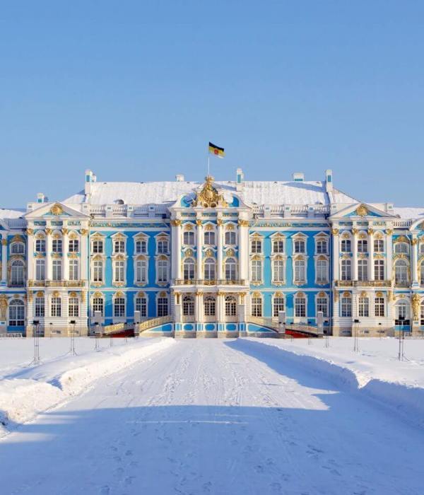 catherine palace in winter