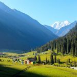 green beautiful valley