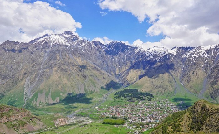 Caucasus mountain in georgia