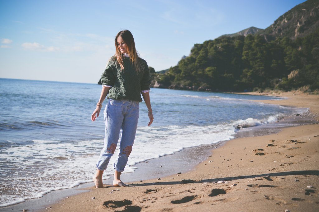 girl near beach