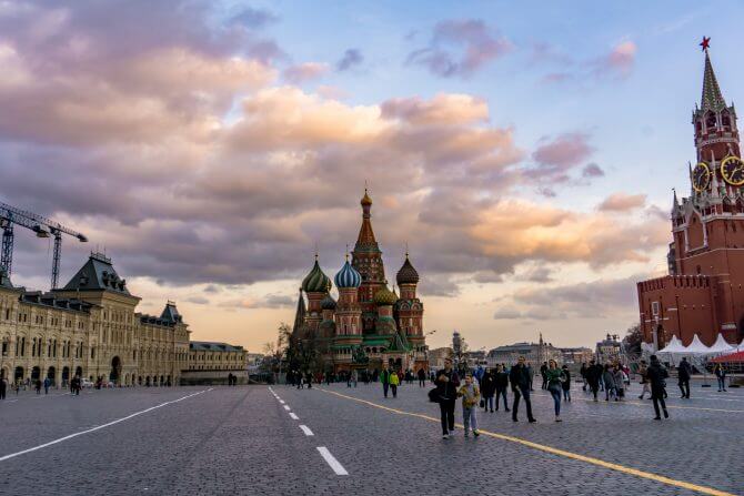 Red Square Moscow on nice day