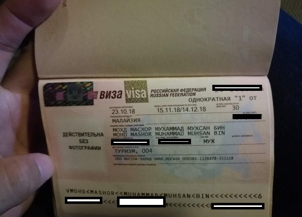 Russian tourist visa pure odyssey