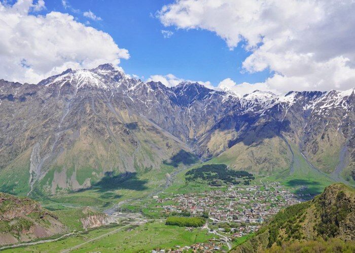 Caucasus mountain in georgia