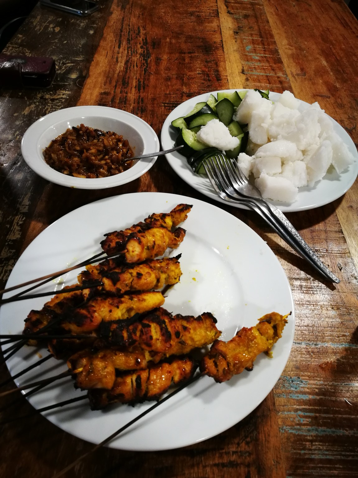 Satay aborad - Pure Odyssey Satay ayam luar negara