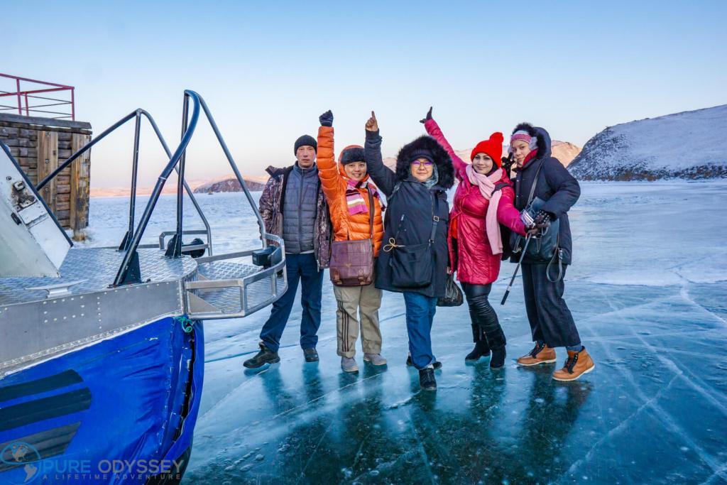 Crossing Lake Baikal by hovercraft - Pure Odyssey Crossing Lake Baikal by hovercraft